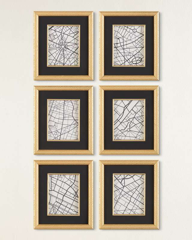'A Set of Six Maps" Giclee